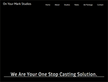 Tablet Screenshot of onyourmarkstudios.com